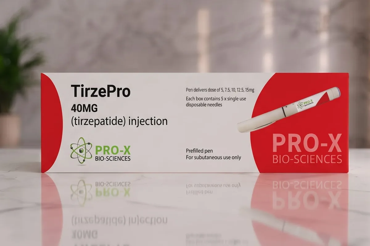 TirzePro 40mg packaging